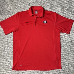 Vintage Nike Team Polo Shirt Georgia Bulldogs Men’s Large Dry Fit